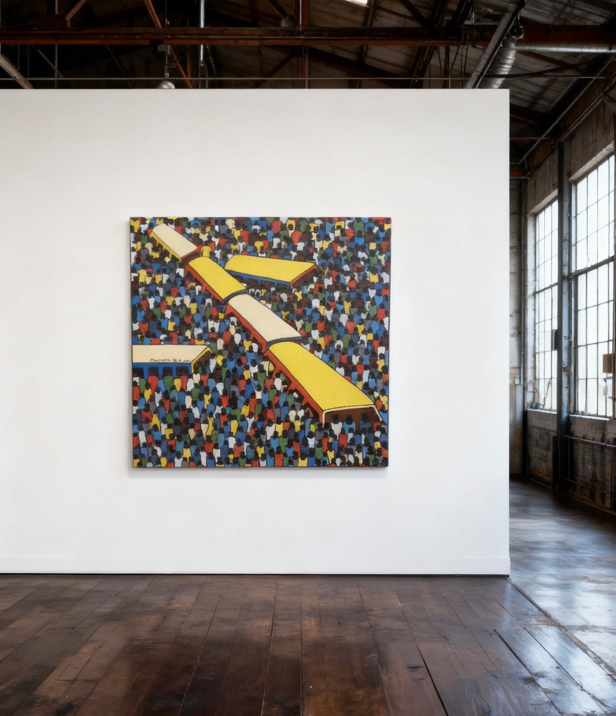 Original oil painting by Ogunlade Babatunda