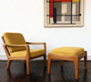 Danish JULL KRISTENSEN ARMCHAIR & foot stool