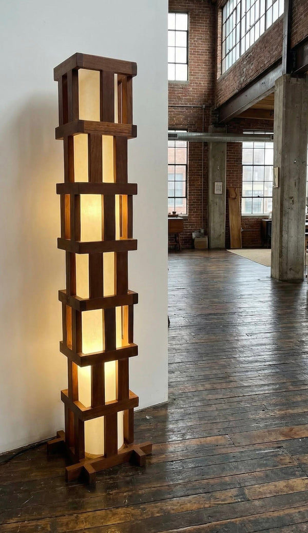 vintage Scandinavian standing lamp