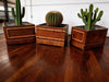A Set of 1950s French wooden planters