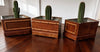 A Set of 1950s French wooden planters