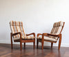 Danish high back armchair