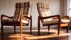 Danish high back armchair