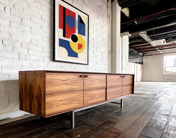 Mid Century Modern Brazilian Rosewood Sideboard Hertug by F. Kayser