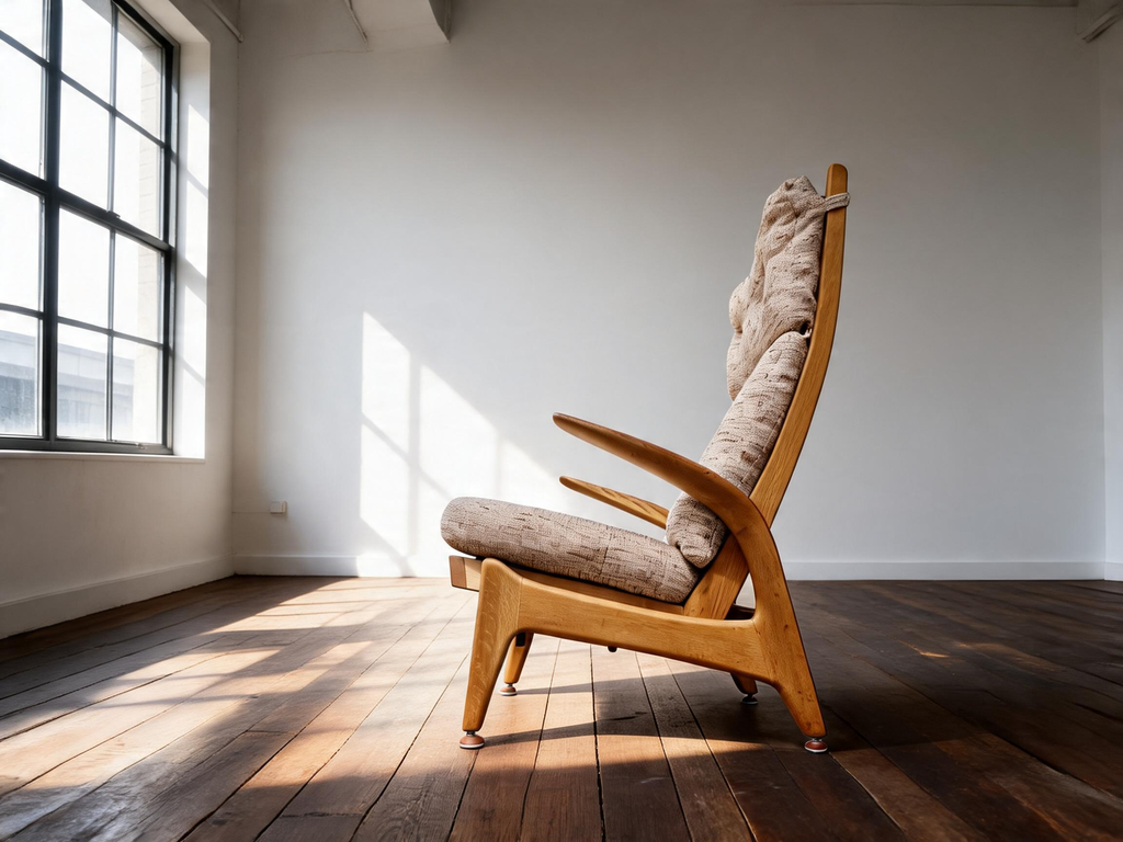 1960s Mid Century Rock 'N' Rest Teak Armchair By Gimson & Slater