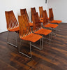 Set of eight ‘Scandia’ rosewood dining chairs, designed by Hans Brattrud for Hove Møbler