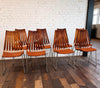 Set of eight ‘Scandia’ rosewood dining chairs, designed by Hans Brattrud for Hove Møbler