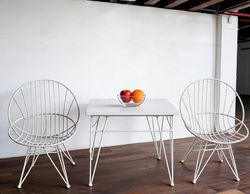 Combex Wire Chair and Combex Wire Table by Cees Braakman for Pastoe, Netherlands, 1950s, Set of