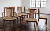 6x G Plan Mcm Teak & Bergere Cane / Wicker Dining Chairs 1970s
