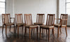 6x G Plan Mcm Teak & Bergere Cane / Wicker Dining Chairs 1970s