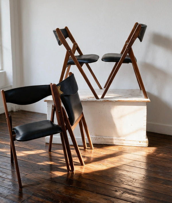 1960s Coronet  folding chairs by Norquist