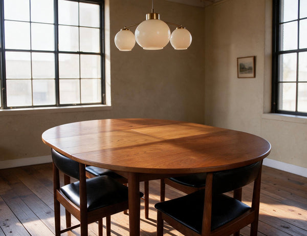 1960s dining table and 4x chairs by Mclntosh