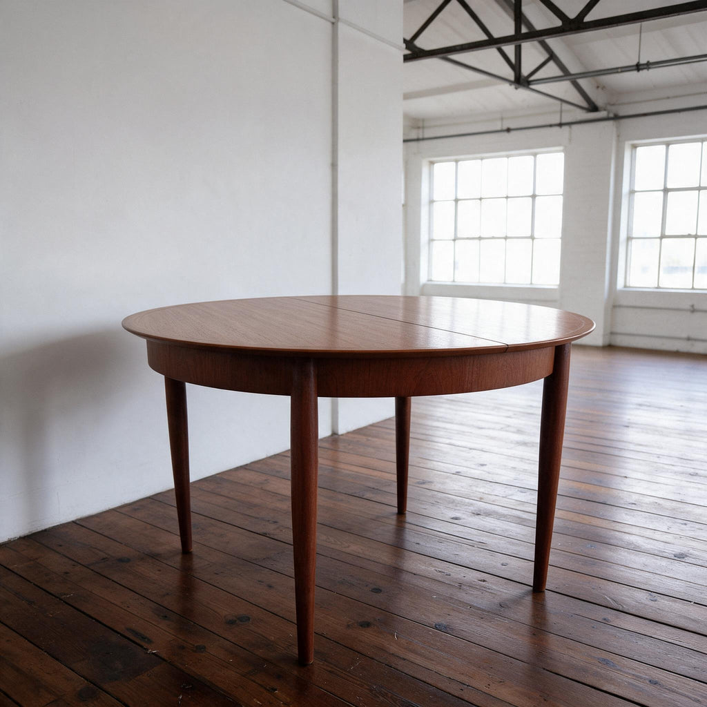 1960s dining extendable table by Lubke