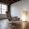 1960s  brown leather Easy chair attributed to Andre Vandenbeuck