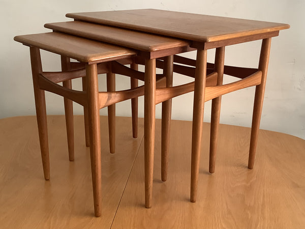 Kia Kristiansen teak nest of table