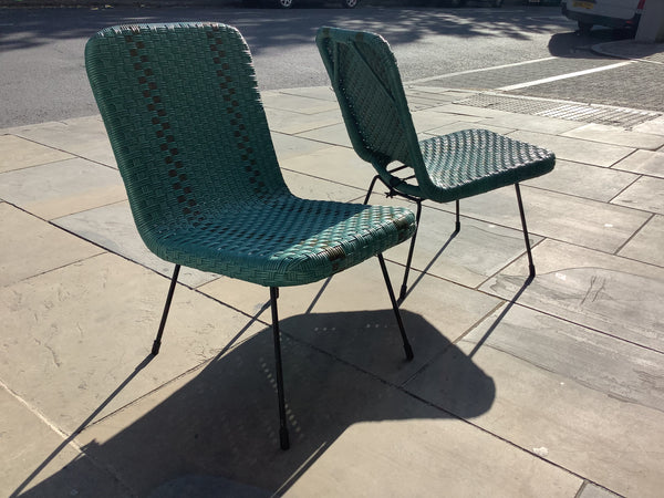 1950’s Pair of garden lounge chairs