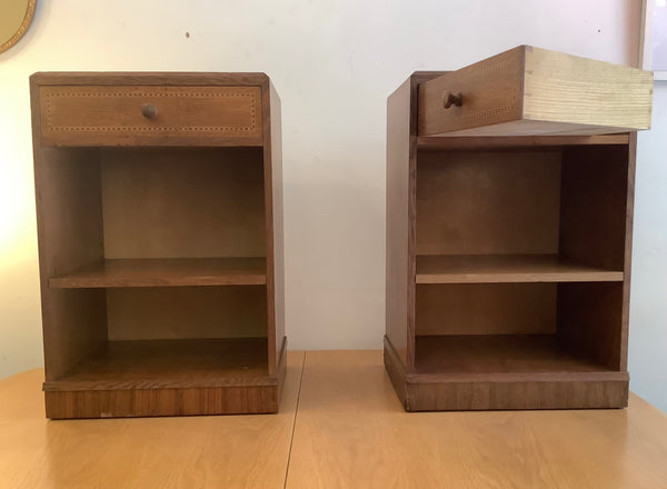 1940’s attributed to Heals bedside cabinets
