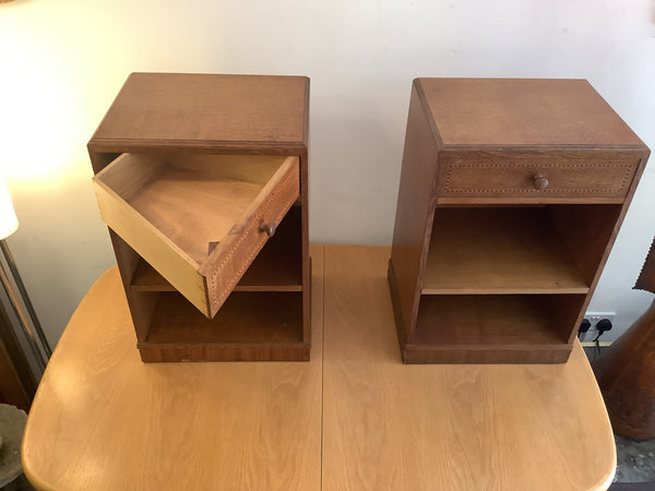 1940’s attributed to Heals bedside cabinets