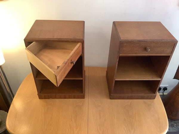 1940’s attributed to Heals bedside cabinets