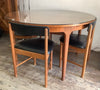 1960’s Mcintoah round extending dining table 4x chairs
