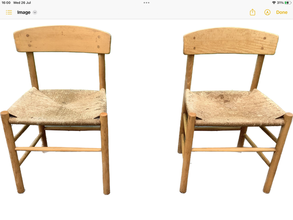 A Pair of Borge Mogensen chairs J39