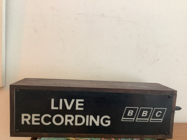Live Recording BBC lamp