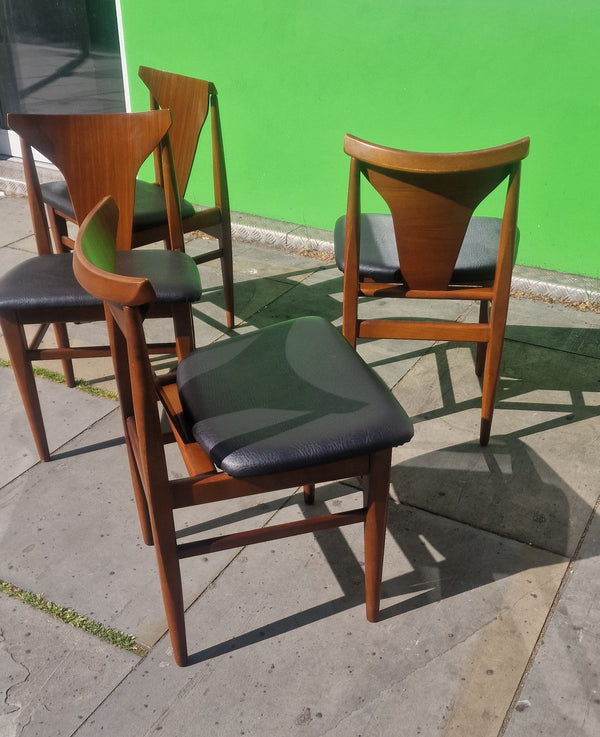 4x Elliot of Newbury dining chairs 1960s