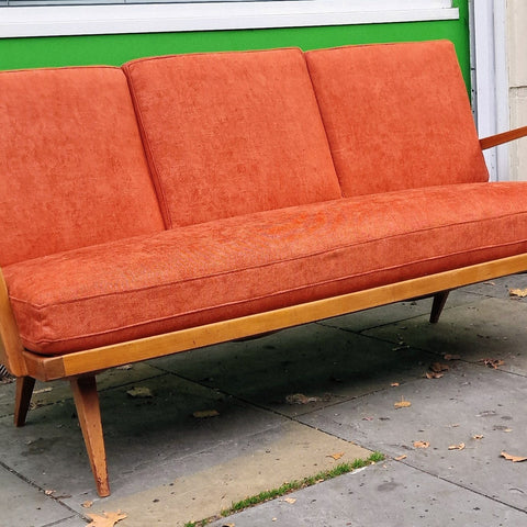 1960s compact sofa  Attributed to Walter Knolll