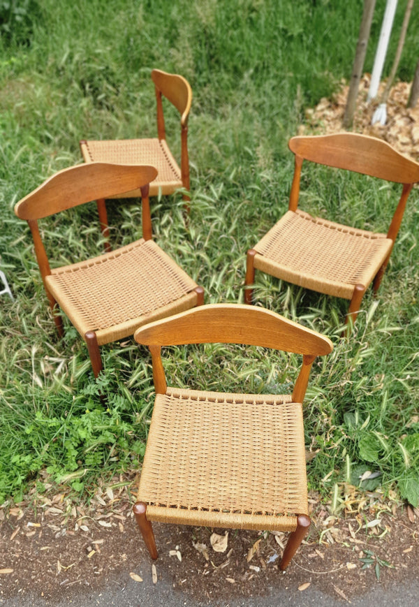 1960s Danish dining chairs by Arne Hovmand Olsen