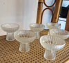 6 pedestal bowls 1960s by Obergalas