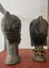 A Pair of Vintage West African craved   heads.