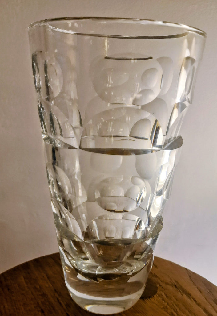 Thousand windows crystal Vase by Simon Gates