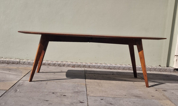 1960s French low coffee table in manor of Pierre Jeanneret