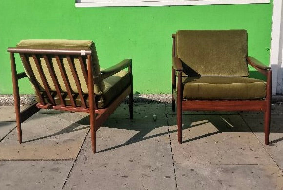 1960s  Pair of Danish armchairs