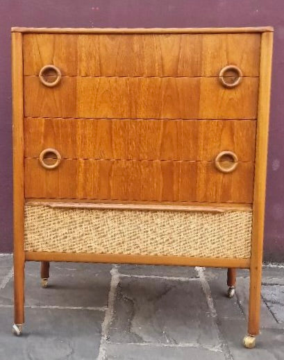 SCARCE MCINTOSH TEAK CHEST OF DRAWERS
