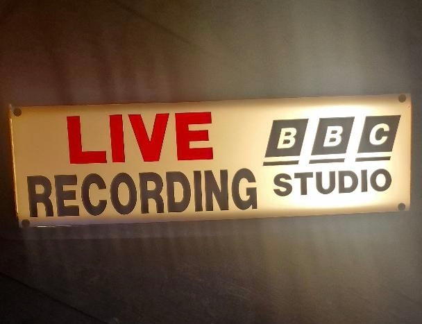 Up cycled Live Recording BBC Lamp