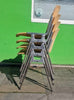 DSC 106 BEECHWOOD STACKING CHAIRS BY GIANCARLO PIRETTI FOR CASTELLI