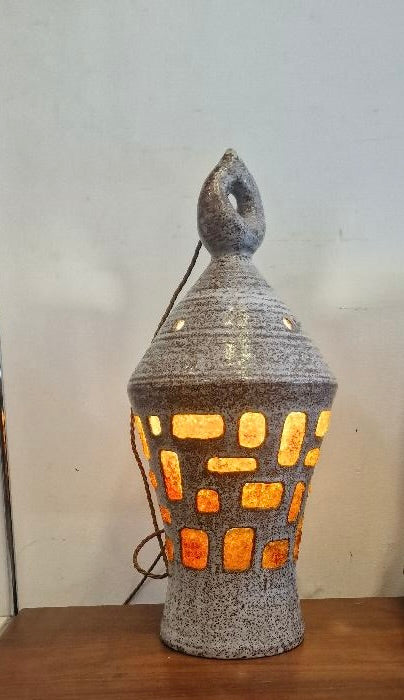 A ceramic chandelier 1960s French