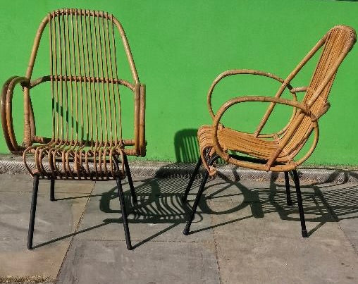 1950s Rattan easy chair