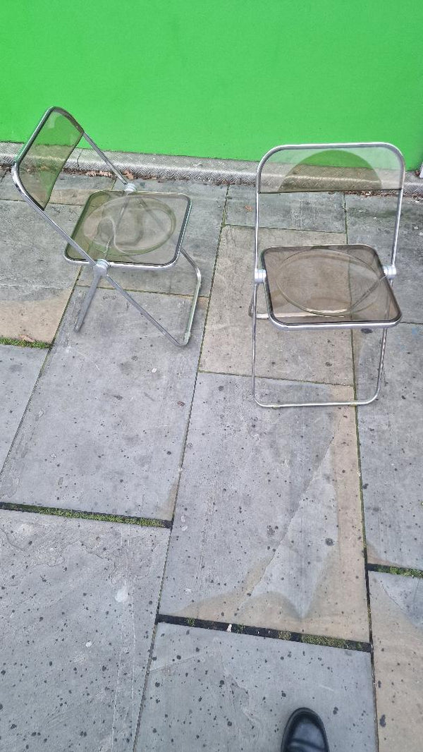 Plia Folding Chair by Giancarlo Piretti for Castelli, Italy, 1970s