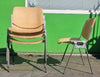 DSC 106 BEECHWOOD STACKING CHAIRS BY GIANCARLO PIRETTI FOR CASTELLI