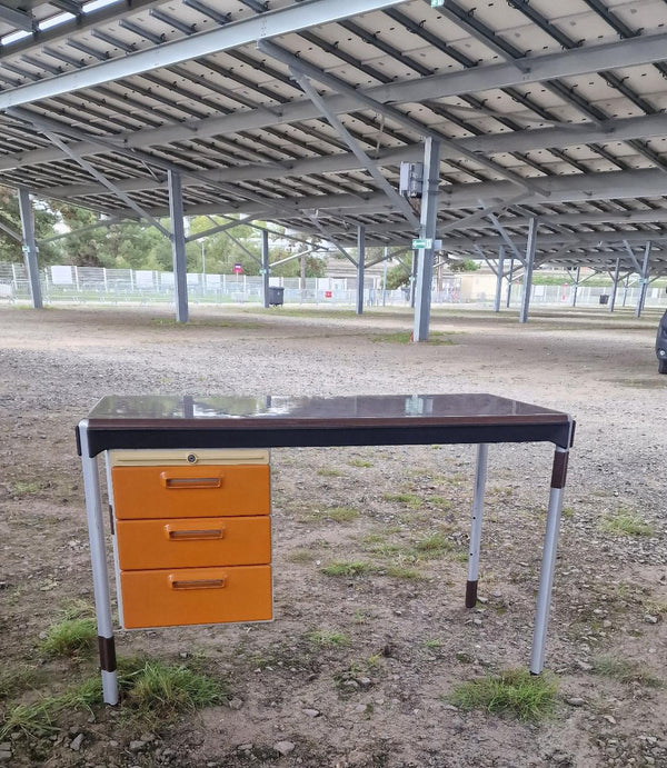 Rare industrial desk by Marc Held for Strafor