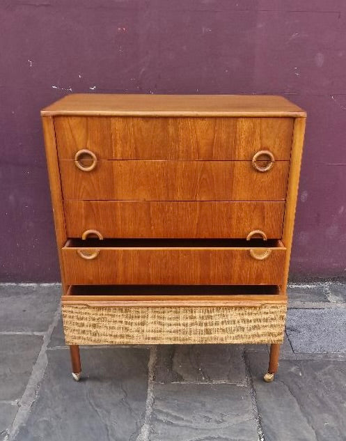 SCARCE MCINTOSH TEAK CHEST OF DRAWERS