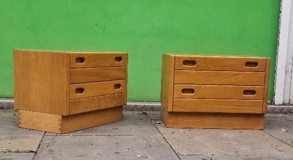 1980s 2x Bedroom cabinets