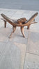 Large Rustic teak garden bench