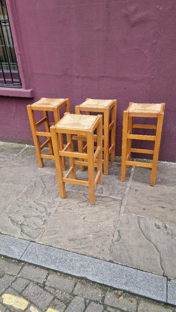 1970's French bar stools in the style of Charlotte Perriand