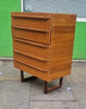 Vintage 1970s Uniflex Gunther Hoffstead Teak Chest of Drawers