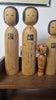 Collection of  vintage Kokeshi dolls