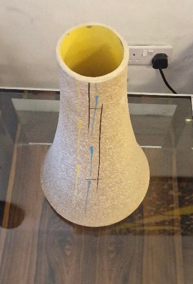 Vintage Light Grey Ceramic Model Foreign Floor Vase from Scheurich,