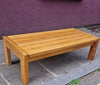 Maison Regain, elm coffee table, 1980s.